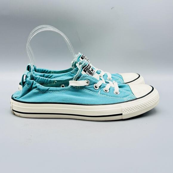 Converse Shoes Womens 8 Blue Canvas Chuck Taylor All Star Shoreline Sneakers - Picture 1 of 13